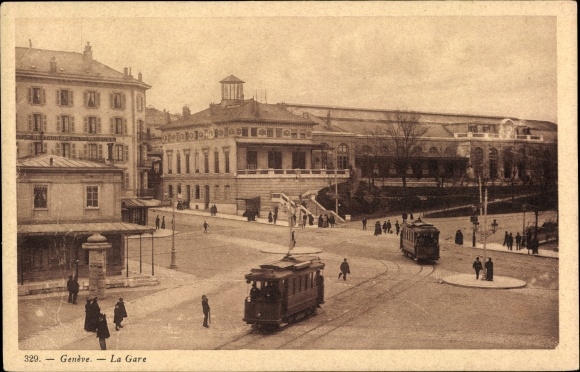 PC Geneva Geneva Switzerland, The Train Station, Tram