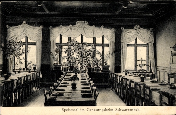 Ak Schwarzenbek in Lauenburg, herstellingsoord, eetkamer