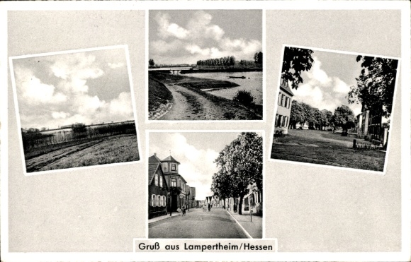 PC Lampertheim am Rhein Hesse, partial views, street section