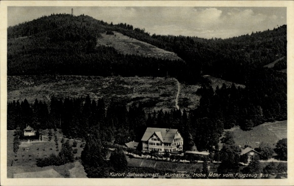 Postcard Schweigmatt Raitbach Schopfheim in Baden, Hohe Möhr, aerial photograph