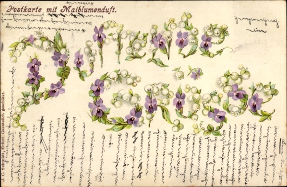 Chromo-Litho Mayflower Scent, Snowdrops, Kitsch
