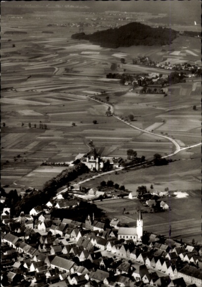 Ak Freystadt in der Oberpfalz Bayern, Fliegeraufnahme