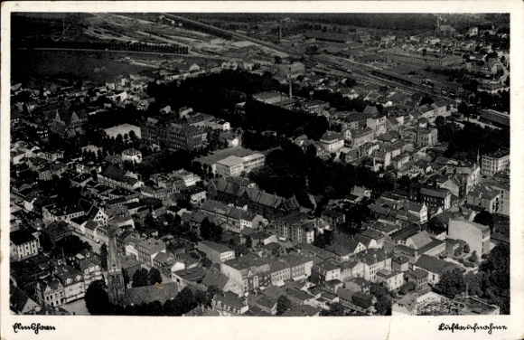 Postcard Elmshorn in Schleswig Holstein, aerial photograph