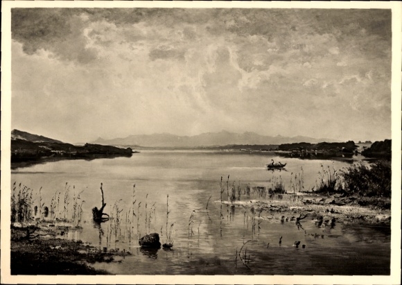 Artist Postcard Fritz Hallberg-Krauss, Early Morning at Lake Sims, HDK 597