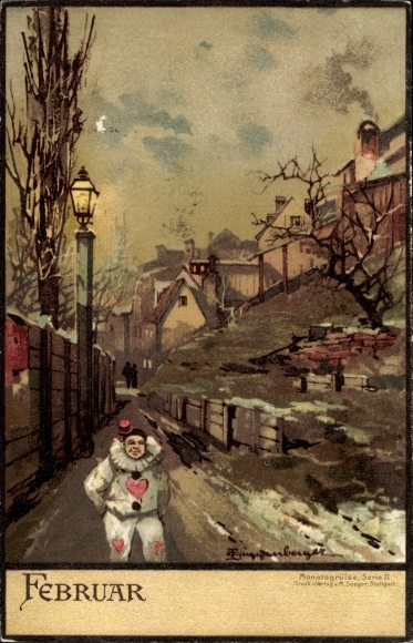 Artist PC Guggenberger, Thomas, month of February, winter, harlequin