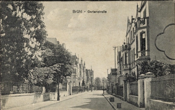 Ak Brühl Rhein Erft District, Gartenstraße