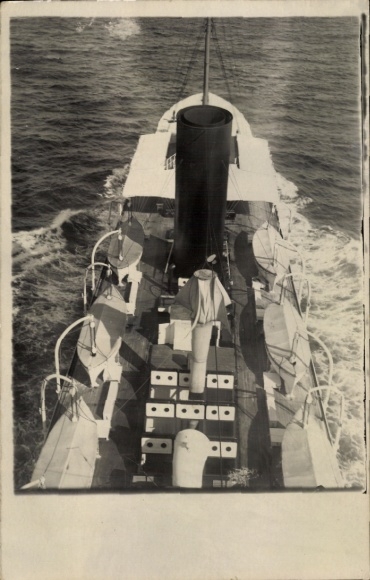 foto Ak DSS Goentoer, Rotterdamsche Lloyd, op de Indische Oceaan