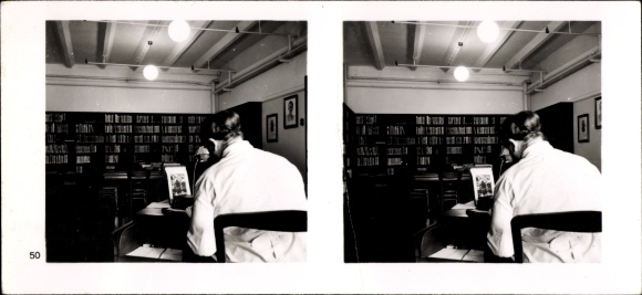 Stereo spatial image &quot;The NS model companies&quot;, III 50, No. 360, Harburger Ölwerke Brinckman Mergell