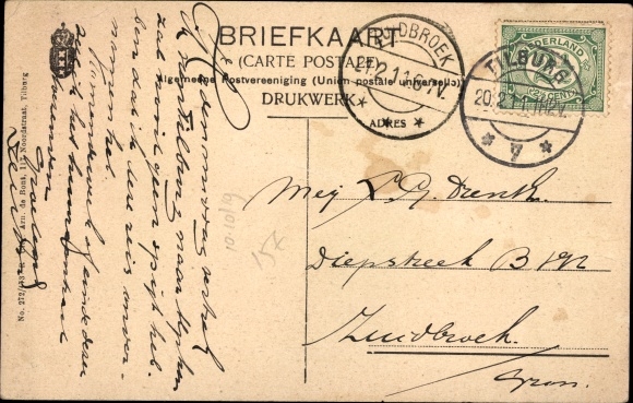 Ak Tilburg Noord-Brabant Nederland, Villa's Spoorlaan