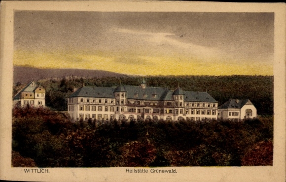 Postcard Wittlich in Rhineland Palatinate, Grünewald Sanatorium