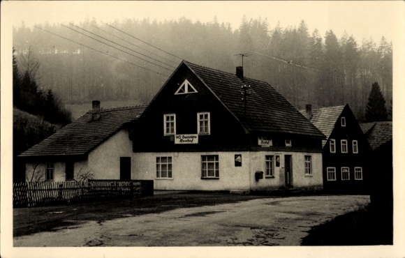 Postcard Fehrenbach Masserberg in Thuringia, HO Restaurant