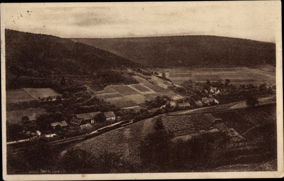 Postcard Schöllenbach Oberzent in the Odenwald, place with surroundings