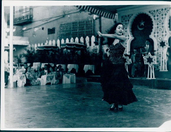 Photo film scene Barcelona, dancer, FRG 1952, Jordan J. von Boyadjieff