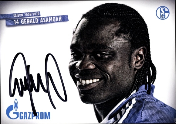 Autogrammkarte Fußballspieler Gerald Asamoah, Schalke 04 Gelsenkirchen
