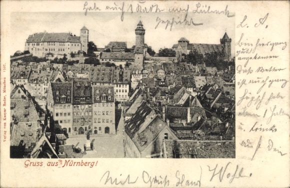 Ak Nürnberg, Gesamtansicht