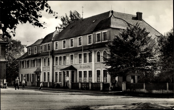 Postcard Annahütte Schipkau Niederlausitz, clubhouse, exterior view