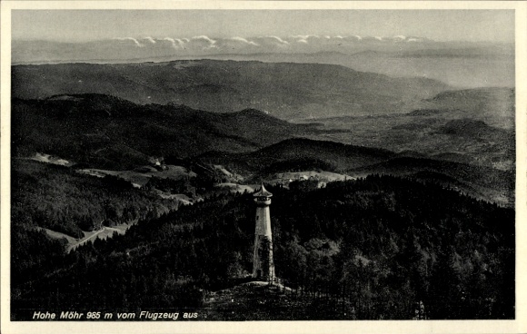 Postcard Schweigmatt Raitbach Schopfheim in Baden, aerial photograph, Hohe Möhr