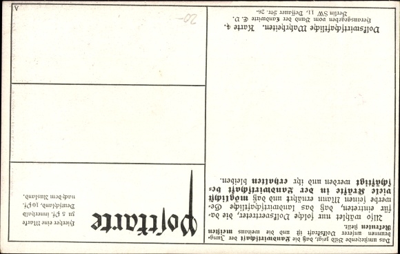 Postcard Ratio of recruits fit for the military in the big city and in the country, Berlin