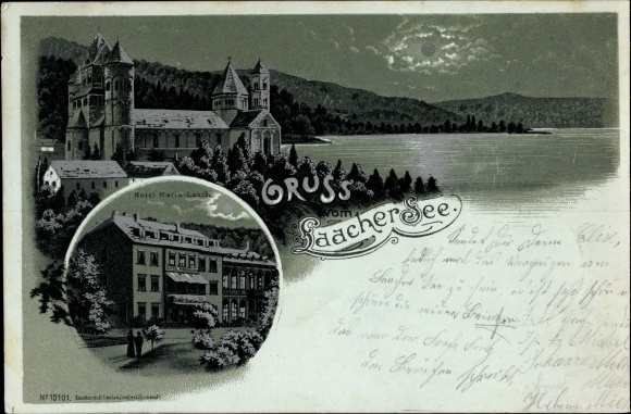Moonlight lito Mendig w powiecie Mayen Koblenz Nadrenia-Palatynat, Hotel Maria Laach, Laacher See