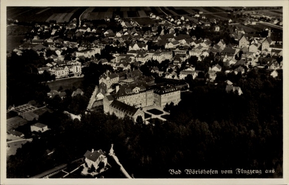 Ak Bad Wörishofen im Unterallgäu, Fliegeraufnahme