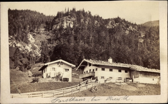 CDV Kreuth am Tegernsee Upper Bavaria, forester's house