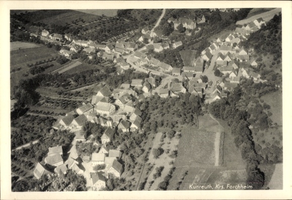 Ak Kunreuth in Oberfranken, Fliegeraufnahme