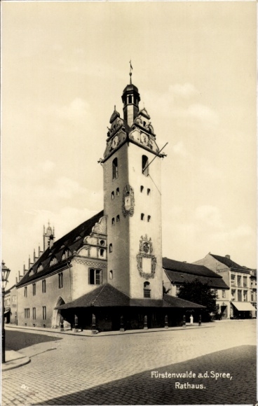 Postcard Fürstenwalde an der Spree, Town Hall