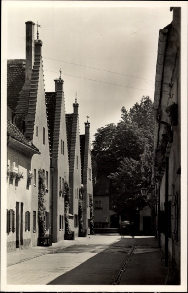 Postcard Augsburg in Swabia, Fuggerei
