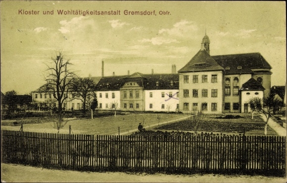 Ak Gremsdorf in Oberfranken, Kloster und Wohltätigkeitsanstalt