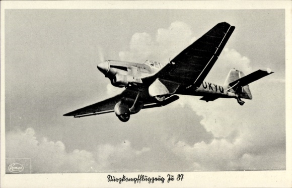 Ak Junkers Ju 87 Sturzkampfflugzeug, Luftwaffe, D-OKYQ, II WK