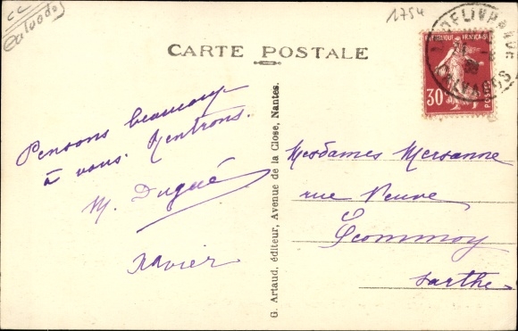 Postcard Luc sur Mer Calvados, Whale stranded on the Beach, gestrandete Wale