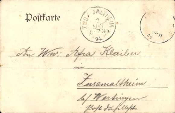 Postcard Scheyern in Upper Bavaria, Monastery and Holy Cross