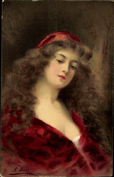 Artist PC Asti, Angelo, portrait of a young woman