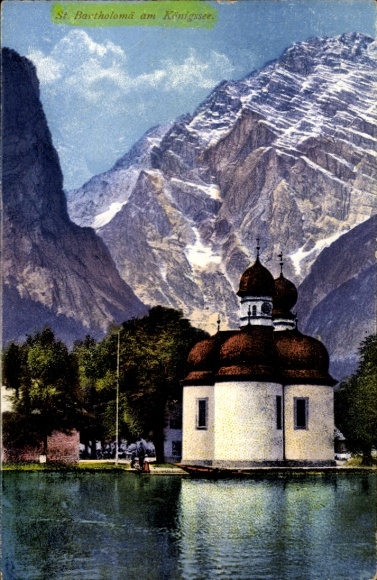 Postcard Sankt Bartholomä Schönau am Königssee