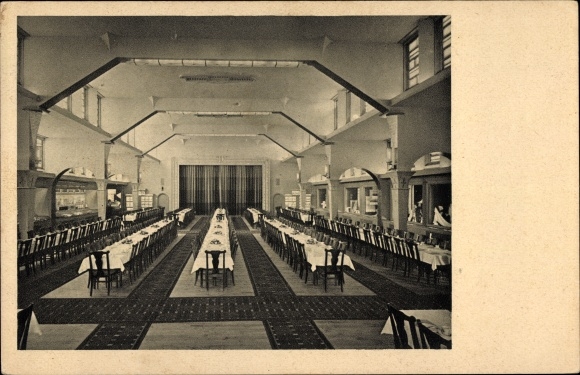 Postcard Holthausen Düsseldorf, GeSoLei Hall of the Persilwerke, exhibition