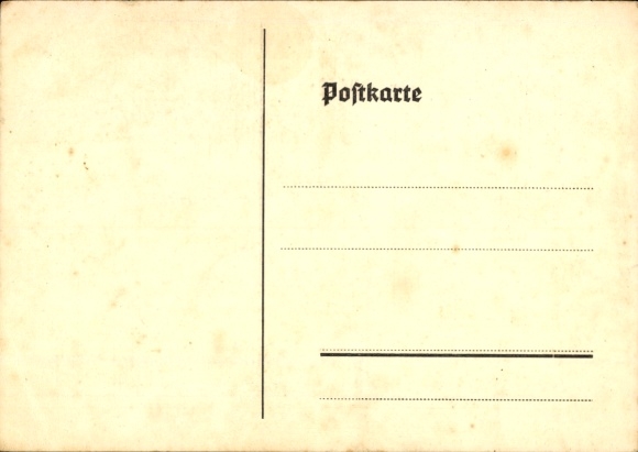 Postcard Sobrigau Kreischa near Dresden, Upper Lusatia song, poem with notes.