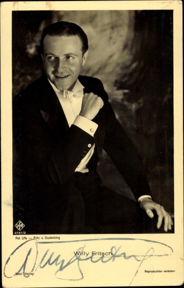 Ak Schauspieler Willy Fritsch, Portrait, Autogramm