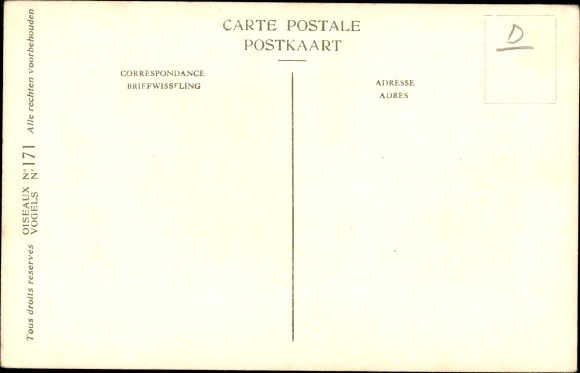 Artist PC Dupond, Hub., Alauda arvensis, Skylark, No. 171