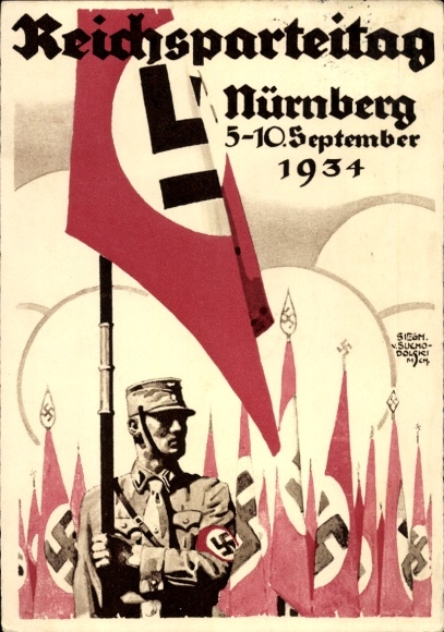 Künstler Ak von Suchodolski, Nürnberg, Reichsparteitag der NSDAP 1934