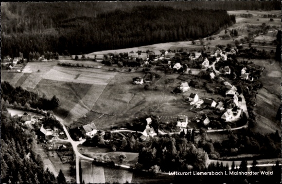 Postcard Liemersbach Großerlach in Württemberg, climatic health resort Liemersbach in the Mainhardt Forest, Vogelperspe