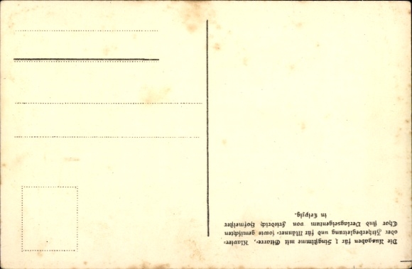 Song Postcard Feieromd, Anton Günther