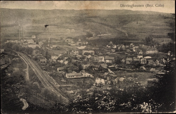 Postcard Dieringhausen Gummersbach in the Oberberg district, panorama
