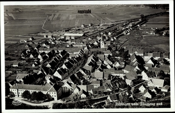 Ak Hüfingen im Schwarzwald, Fliegeraufnahme