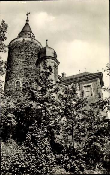 Postcard Posterstein in Altenburger Land, Posterstein Castle, keep