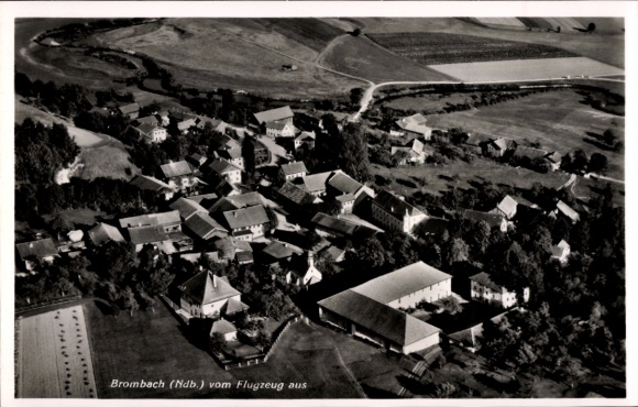 Postcard Brombach Bad Birnbach Lower Bavaria, aerial photograph