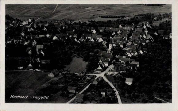 Ak Hochdorf Nagold im Schwarzwald, Fliegeraufnahme