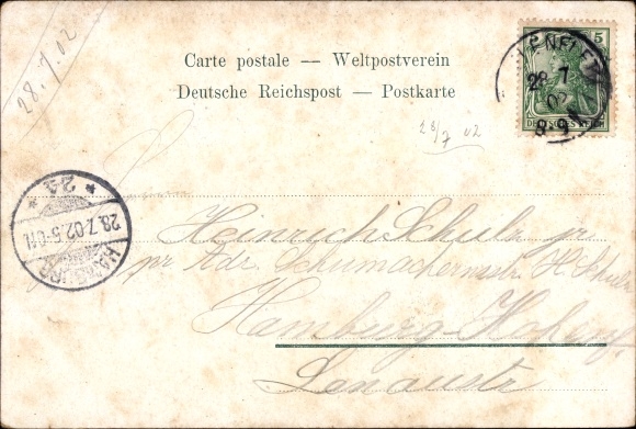 Postcard Jork in the district of Stade, Altländer in national dress, cherry country
