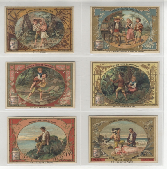 Liebig pictures series A 113 Paul and Virginie 1887