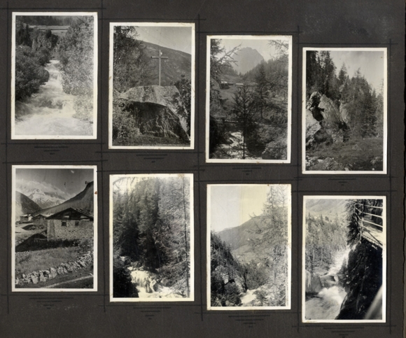 Photo album alpinism, mountaineers, glaciers, snow