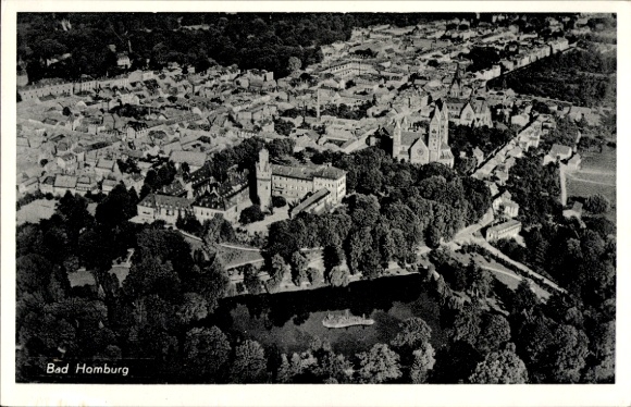 Ak Bad Homburg vor der Höhe Hessen, Fliegeraufnahme